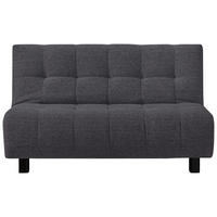 SCHLAFSOFA in Textil Grau  - Schwarz/Grau, Design, Textil/Metall (145/92/102cm) - Novel