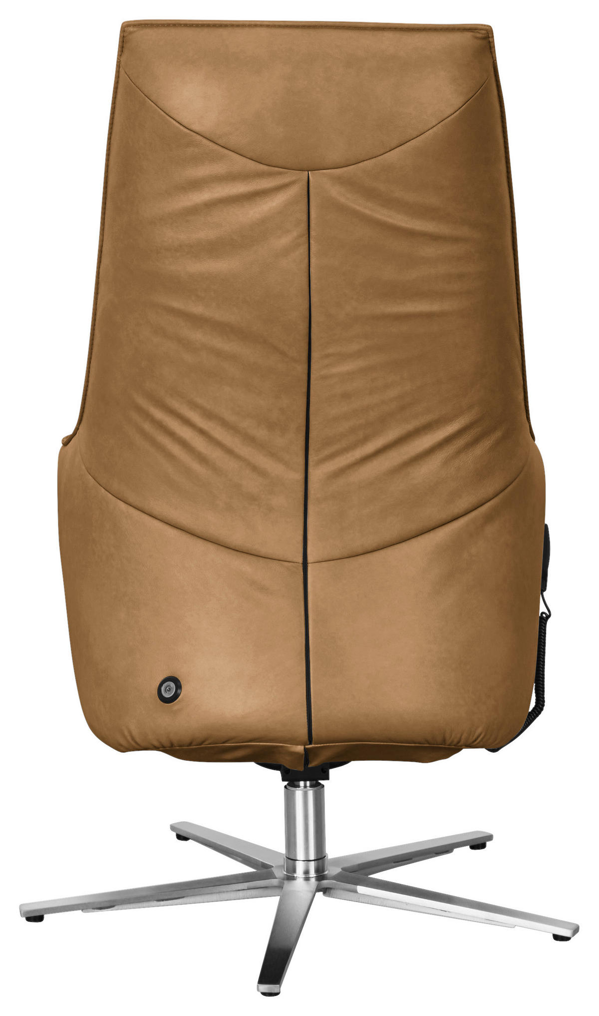 RELAXSESSEL in Leder Honig, Currygelb  - Currygelb/Edelstahlfarben, Design, Leder/Metall (70/120/88cm) - Himolla Komfortklass