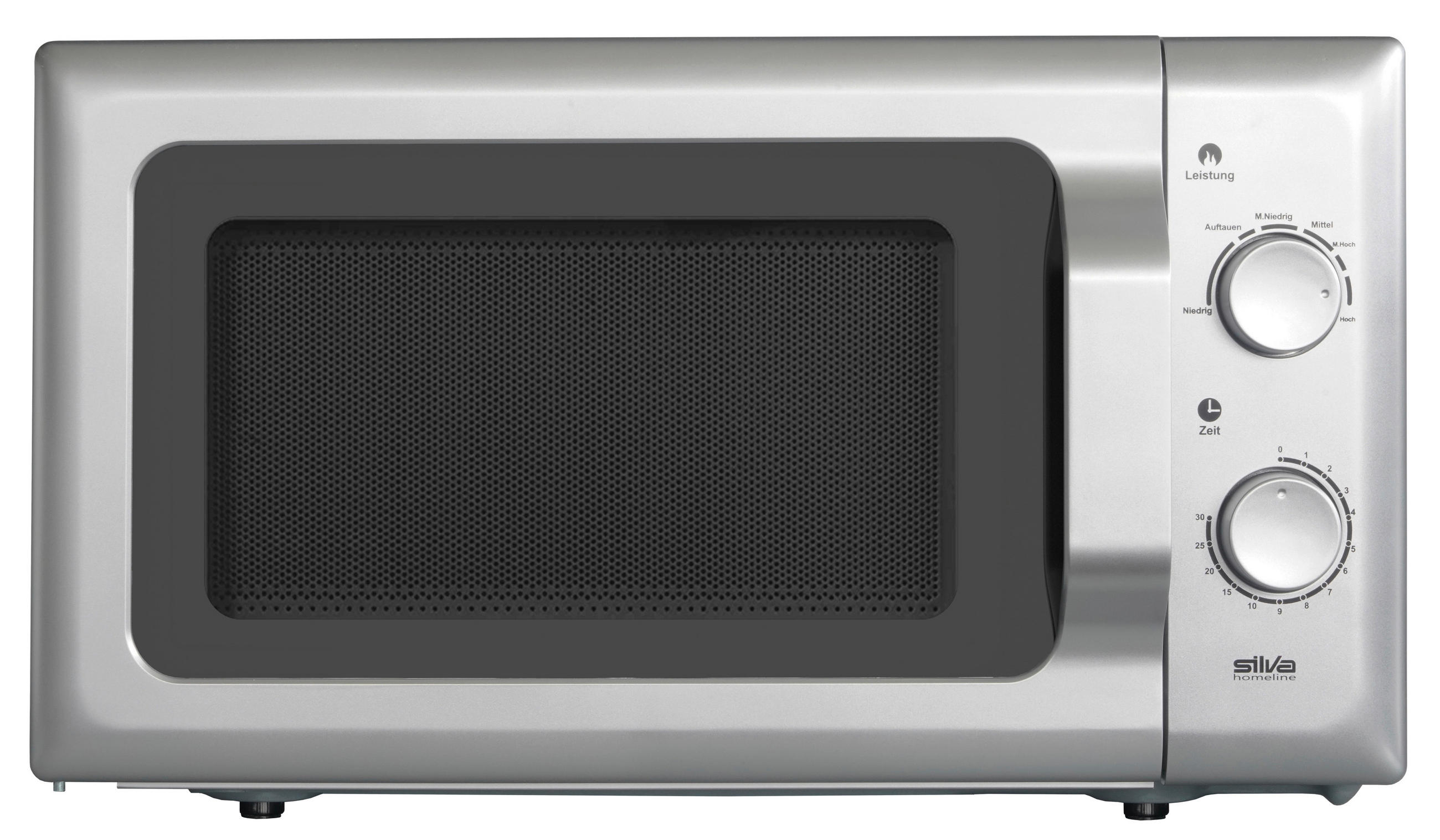 MIKROWELLE MWU 20.4 SILBER  - Silberfarben (45/26/35cm) - Silva Homeline