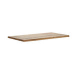 TISCHPLATTE Wildeiche massiv Wildeiche  - Wildeiche, Design, Holz (190/100/6cm) - Waldwelt