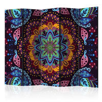 PARAVENT mit 5  Flügel - Multicolor, Basics, Holz/Textil (225/172/3cm) - artgeist