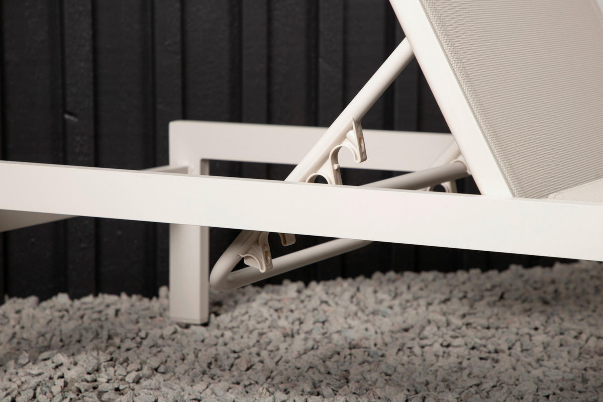 SONNENLIEGE 60/30/195 cm  - Beige, KONVENTIONELL, Metall (60/30/195cm) - Gardenson