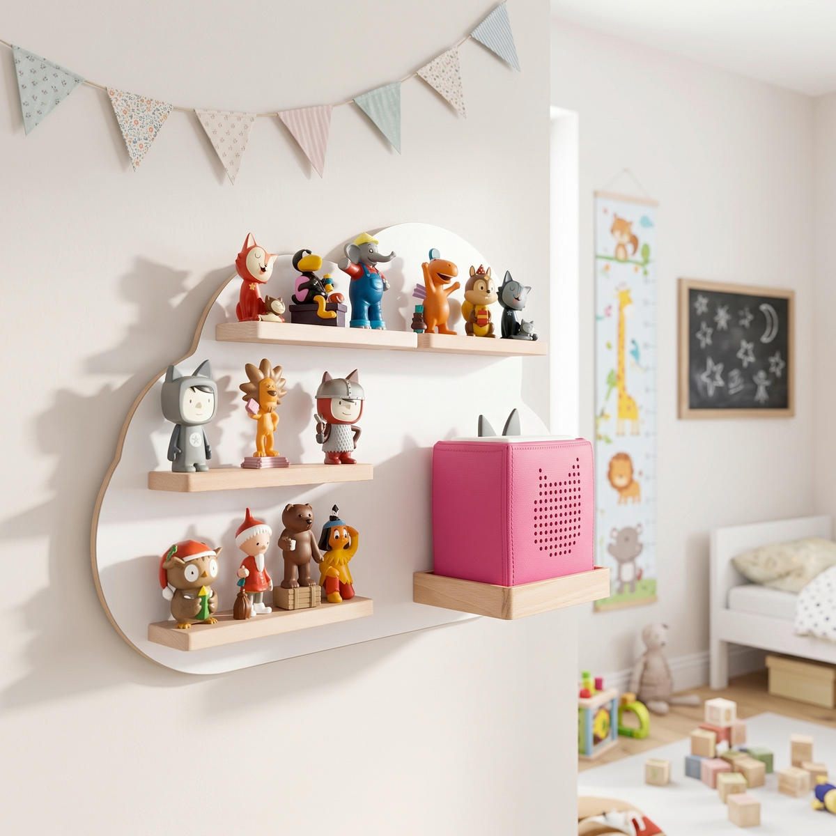 KINDERREGAL  - Weiss, Modern, Holzwerkstoff (48/35/19cm) - Livetastic