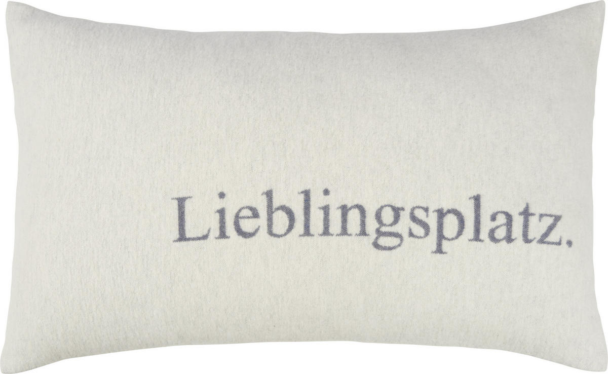 ZIERKISSEN  40/60 cm   - Weiß/Grau, Design, Textil (40/60cm) - David Fussenegger