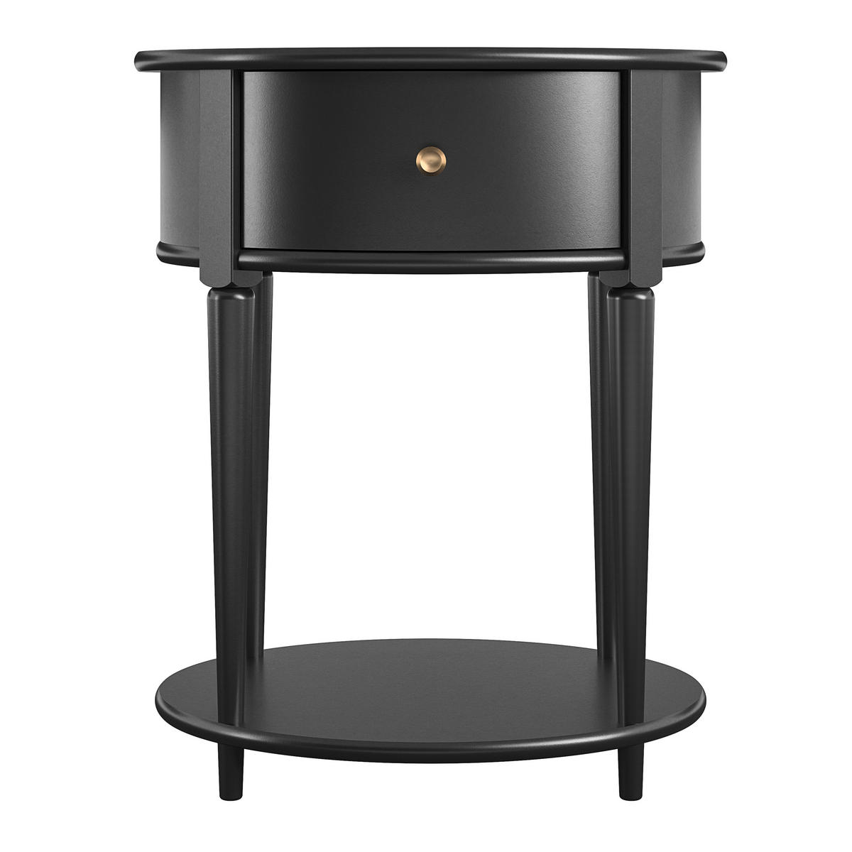 BEISTELLTISCH in Holzwerkstoff 55/45/66 cm  - Goldfarben/Schwarz, Design, Holzwerkstoff/Metall (55/45/66cm) - MID.YOU