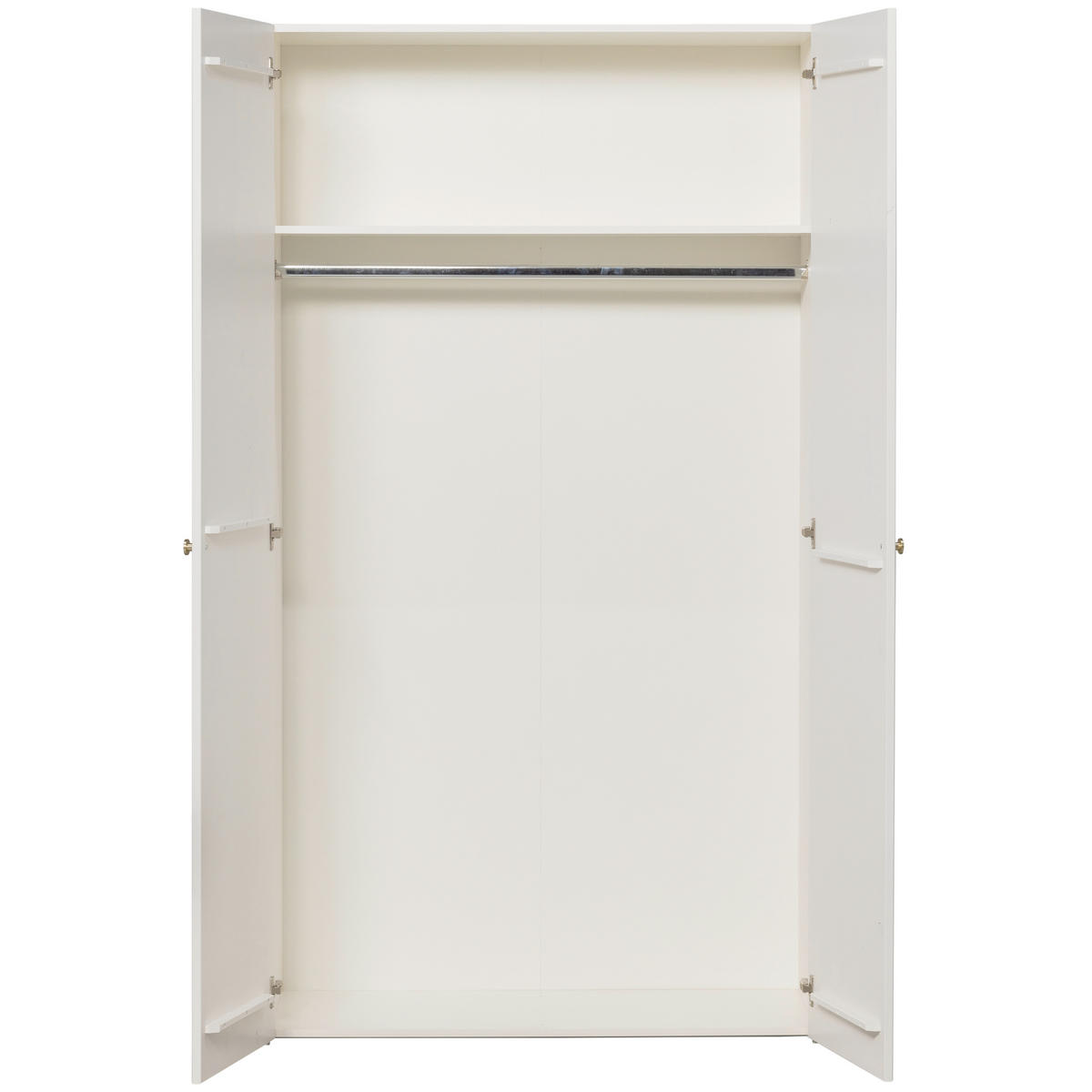 DREHTÜRENSCHRANK 110/210/55 cm,  in Weiß, 2-türig  - Weiß, Basics, Holz (110/210/55cm) - MID.YOU