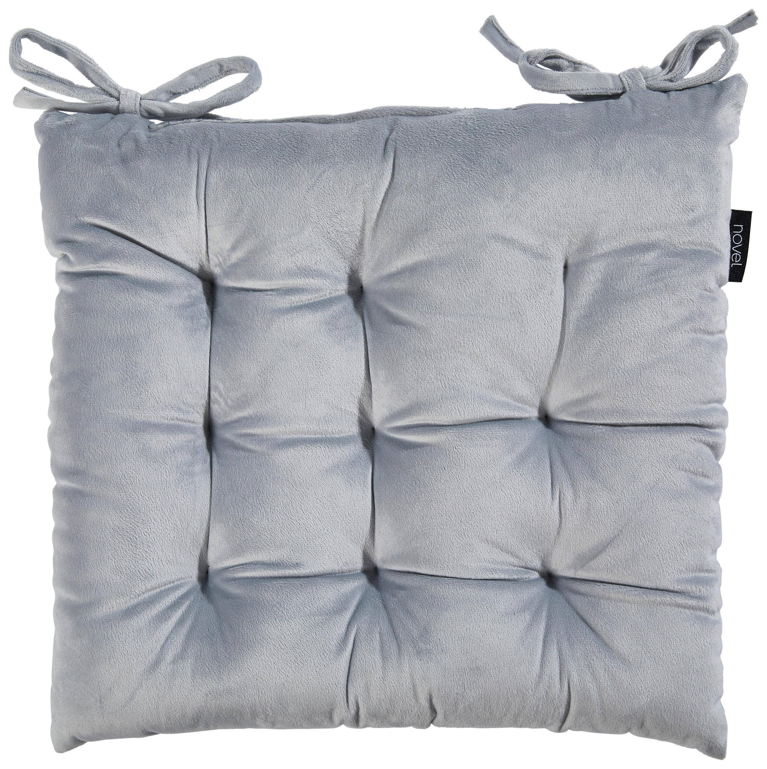 SITZKISSEN 40/40 cm  - Silberfarben, KONVENTIONELL, Textil (40/40cm) - Novel