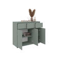 SIDEBOARD  120,1/102,8/48 cm 3 Schublade(n)  - Anthrazit/Graugrün, Design, Holzwerkstoff/Kunststoff (120,1/102,8/48cm) - Carryhome