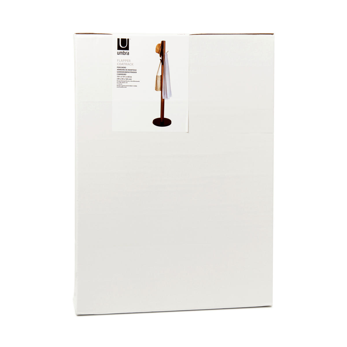 VJEŠALICA SAMOSTOJEĆA crna, boje oraha  drvo   - boje oraha/crna, Basics, drvo (40/168/40cm) - Umbra