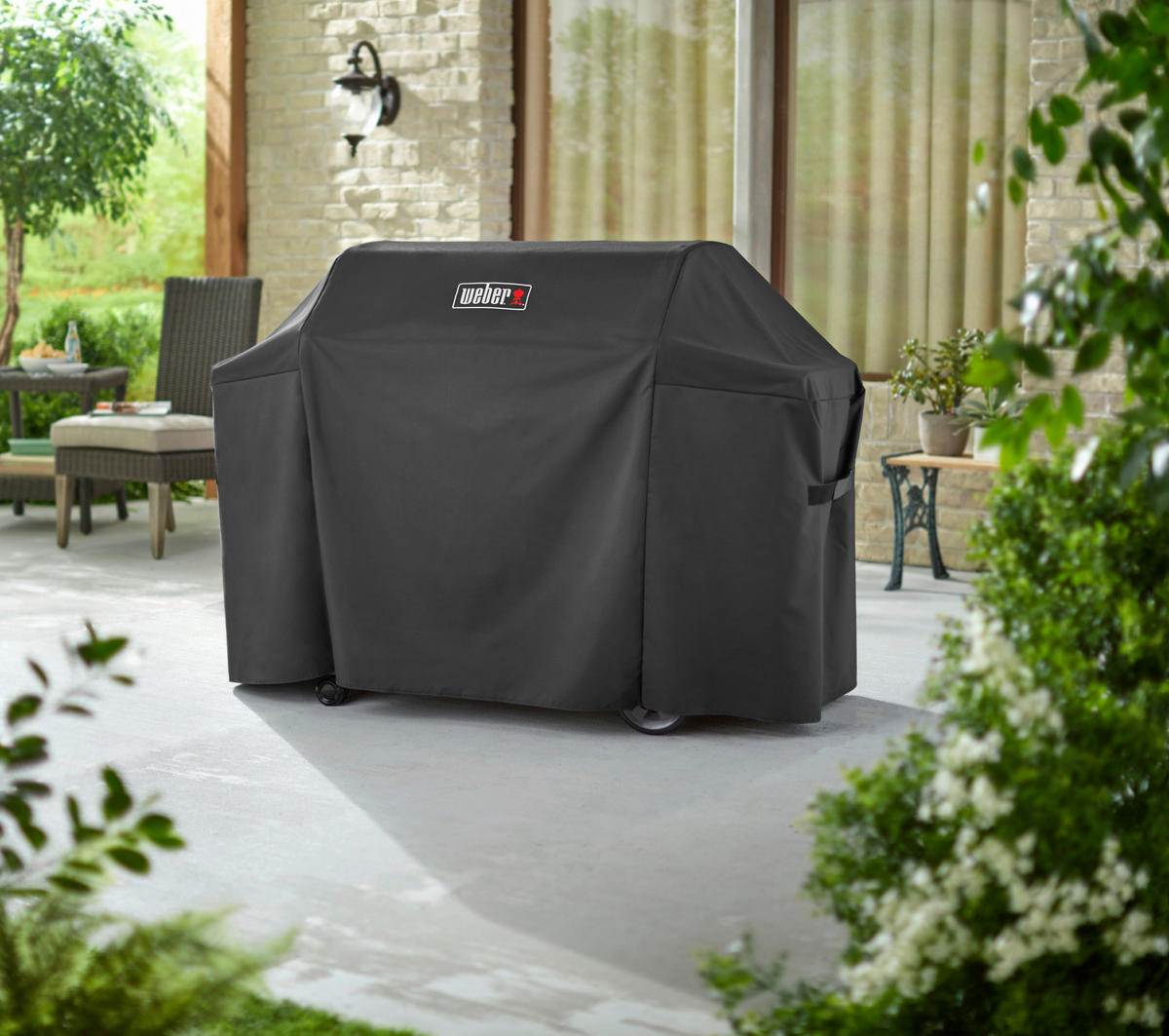 GRILLABDECKHAUBE 63.5/113/165 cm  - Schwarz, Basics, Kunststoff (63.5/113/165cm) - Weber Grill