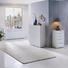 KOMMODE Weiß - Silberfarben/Alufarben, Design, Glas/Metall (63/105/40cm)