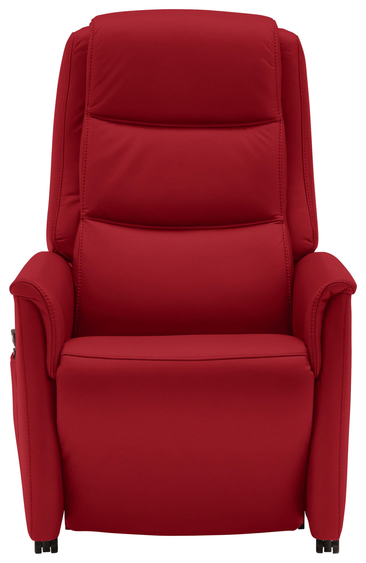 FERNSEHSESSEL in Rot  - Rot/Schwarz, Konventionell, Leder/Kunststoff (70/107/88cm) - Livetastic