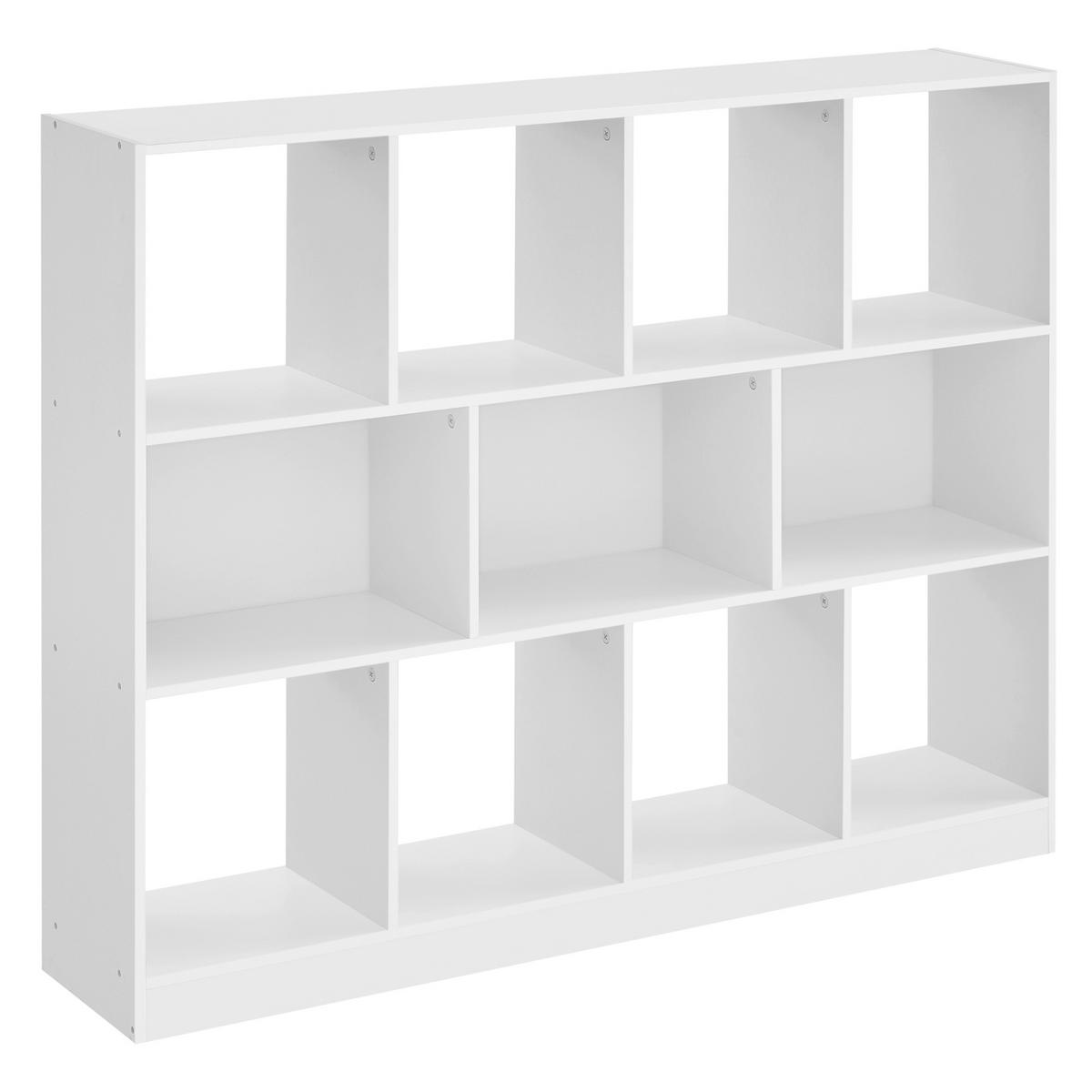 STANDREGAL  126/100/30 cm Weiß  - Weiß, Design, Holzwerkstoff (126/100/30cm) - Boxxx