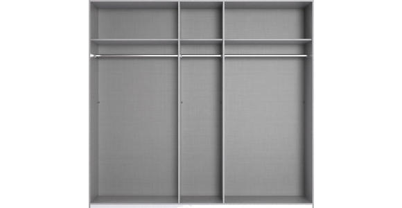 KLEIDERSCHRANK in Weiß - Schwarz/Weiß, KONVENTIONELL, Glas/Holzwerkstoff (225/210/58cm) - Carryhome