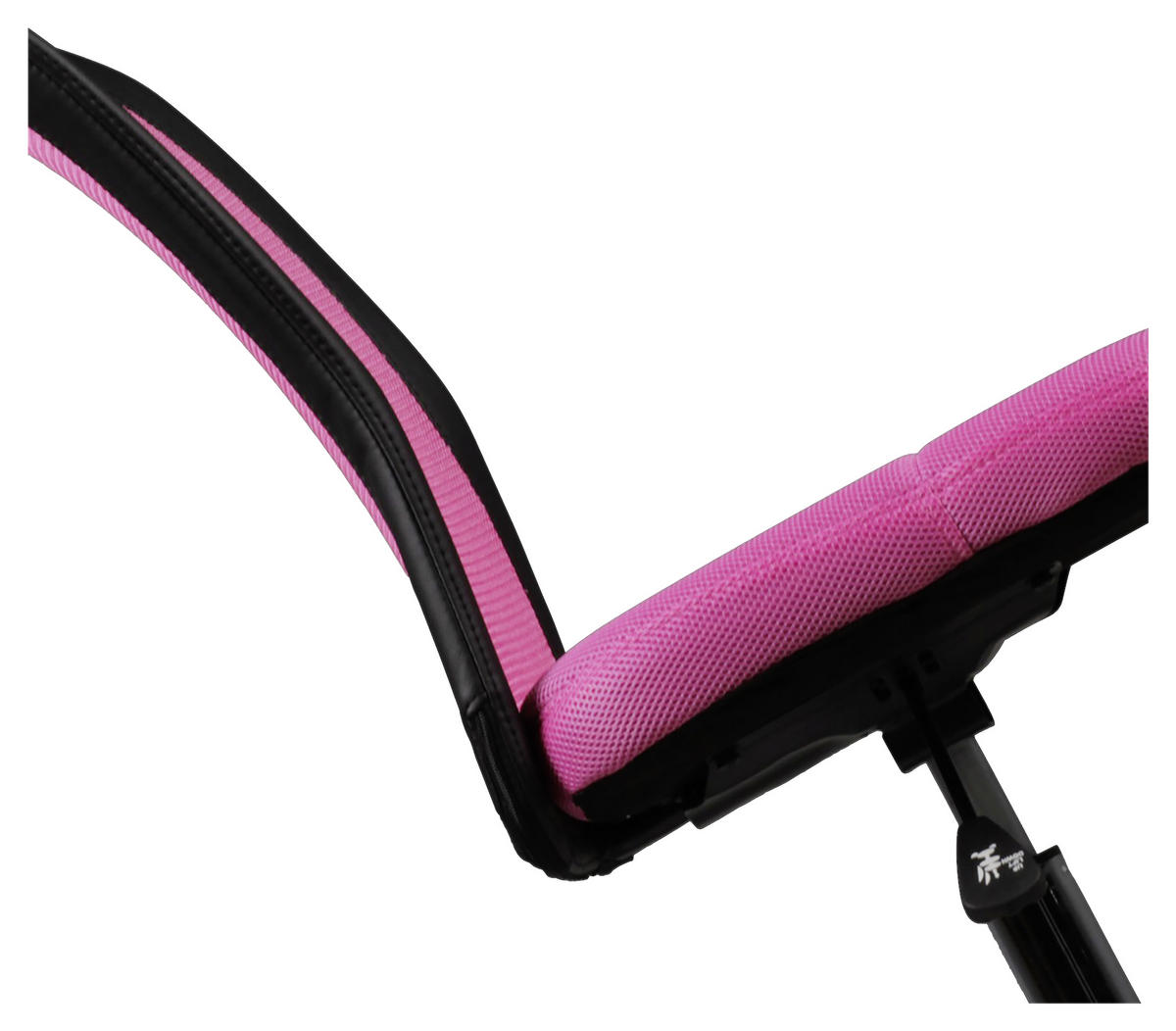 JUGENDDREHSTUHL Lederlook, Netz Pink  - Chromfarben/Pink, MODERN, Kunststoff/Textil (60/100/60cm) - MID.YOU