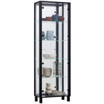 VITRINE  in Schwarz  - Schwarz, KONVENTIONELL, Glas/Holzwerkstoff (62/189/33cm) - Carryhome