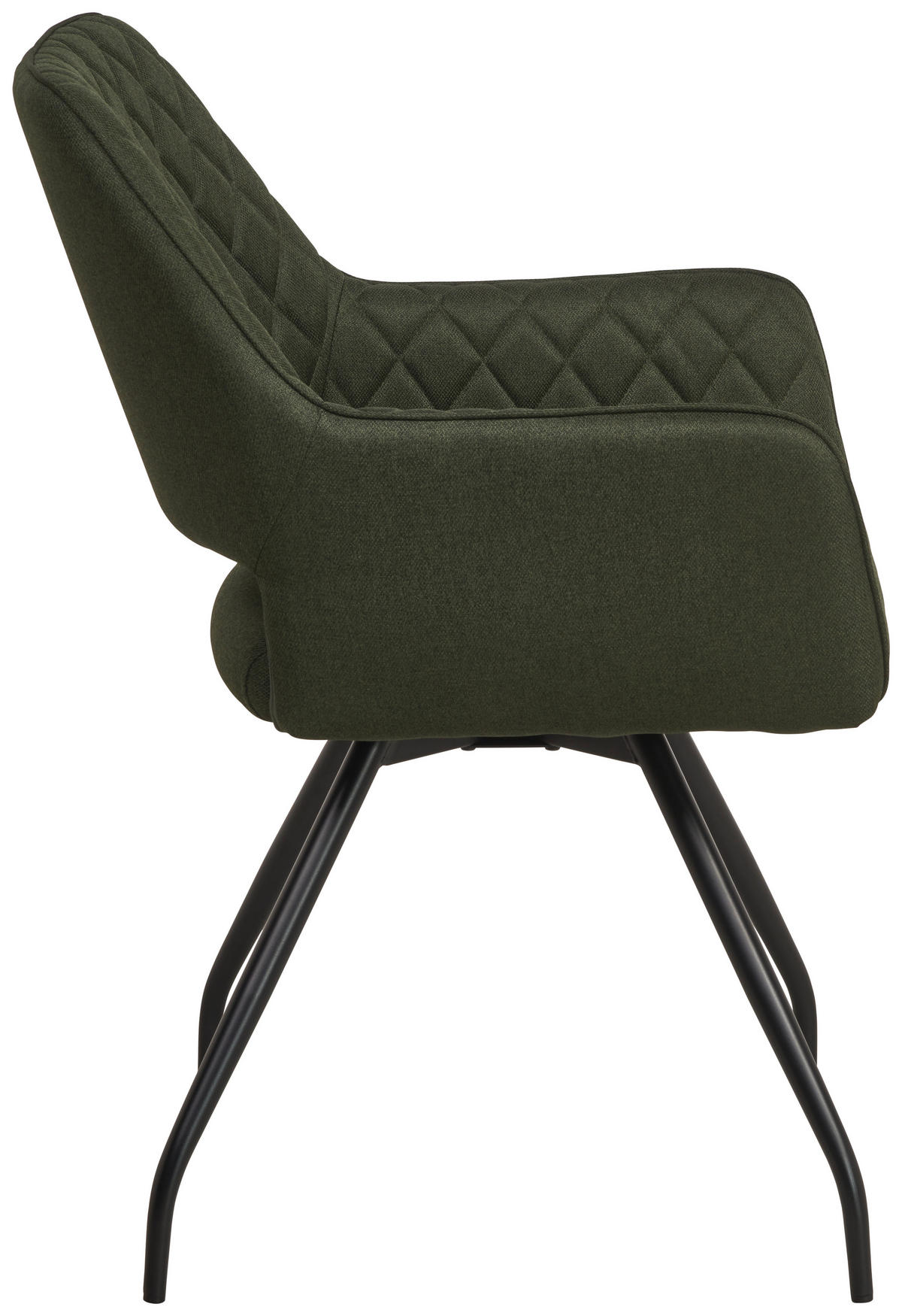 NASLANJAČ, les, kovina, tekstil zelena, črna  - črna/zelena, Konvencionalno, kovina/tekstil (57/85.5/60cm) - MID.YOU