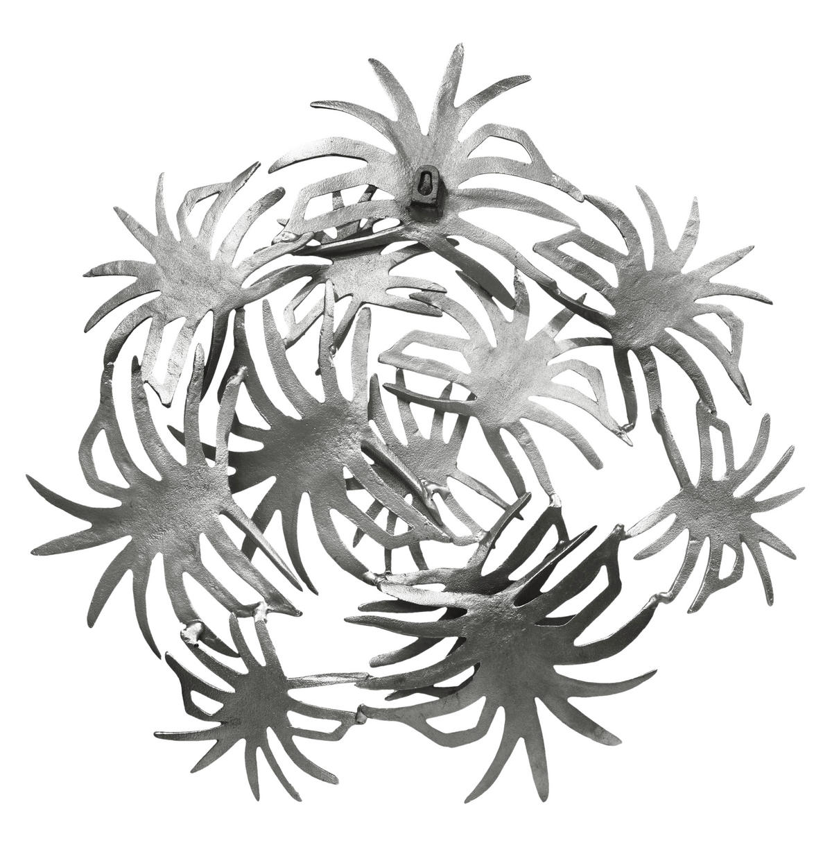 WANDDEKO  - Silberfarben, Lifestyle, Metall (70/9/70cm) - Kayoom