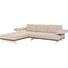 WOHNLANDSCHAFT Echtleder Creme - Creme/Alufarben, Design, Leder/Metall (237/295cm) - Joop! WOHNLANDSCHAFT Echtleder Creme - Creme/Alufarben, Design, Leder/Metall (237/295cm) - Joop!