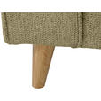 ECKSOFA in Flachgewebe Grün  - Eichefarben/Grün, KONVENTIONELL, Holz/Textil (265/159cm) - Carryhome