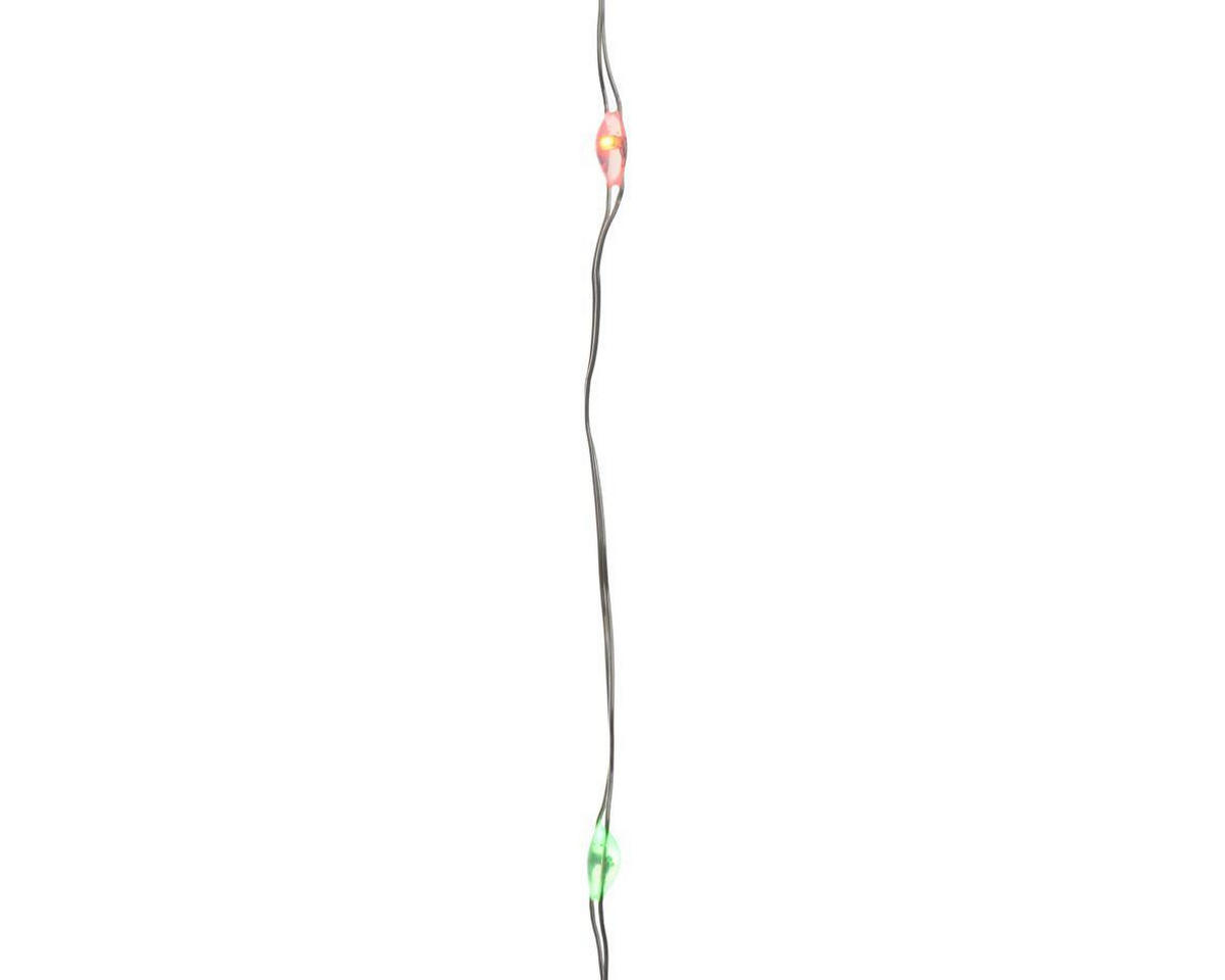 UKRASNE LAMPICE - prozirna, Osnovno, plastika (195/20/41cm) - X-Mas