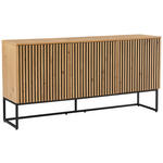 SIDEBOARD Bueno  in 160/80/40 cm  - Schwarz/Eiche Artisan, MODERN, Holzwerkstoff/Metall (160/80/40cm) - Xora