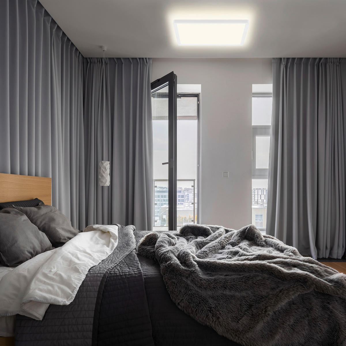 LED-PANEEL 29,3/29,3/2,8 cm  - Weiß, Design, Kunststoff (29,3/29,3/2,8cm)