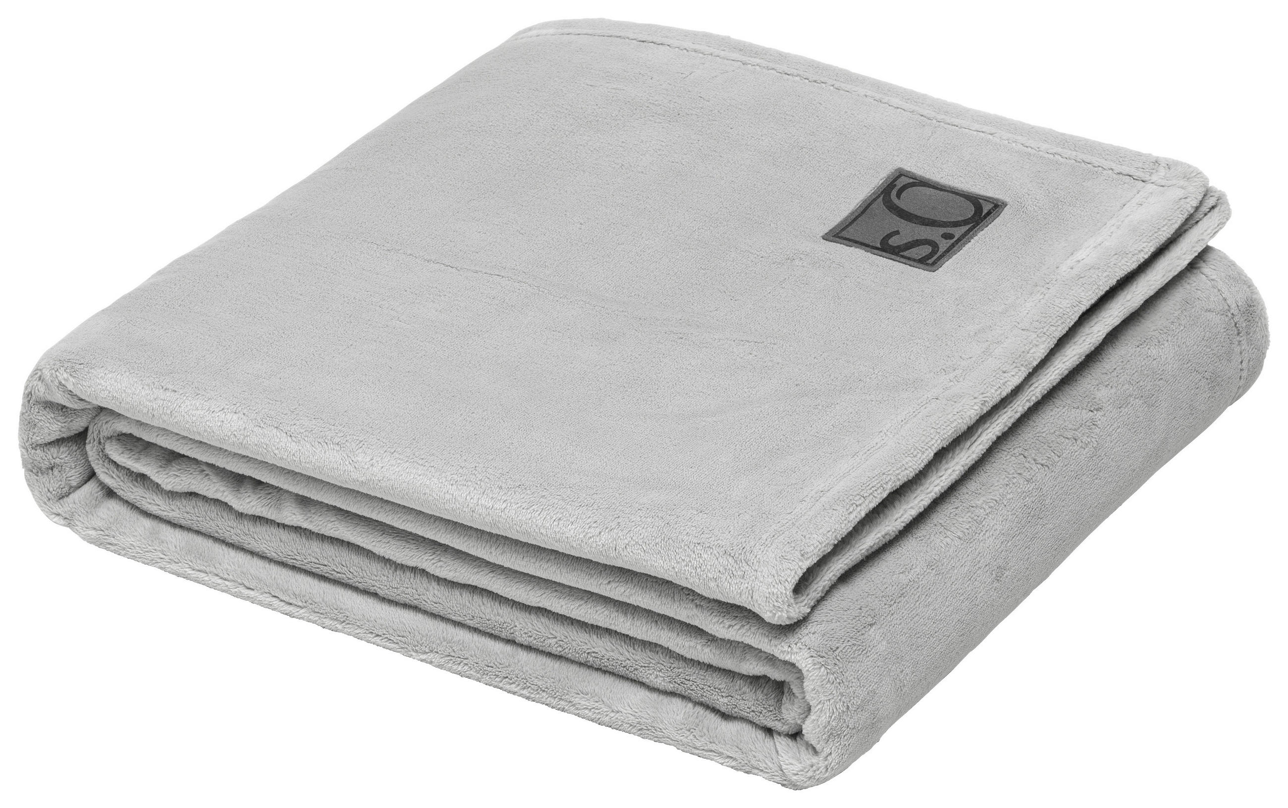 DOMÁCA DEKA, polyester, 150/200 cm - strieborná, Basics, textil (150/200cm) - S. Oliver