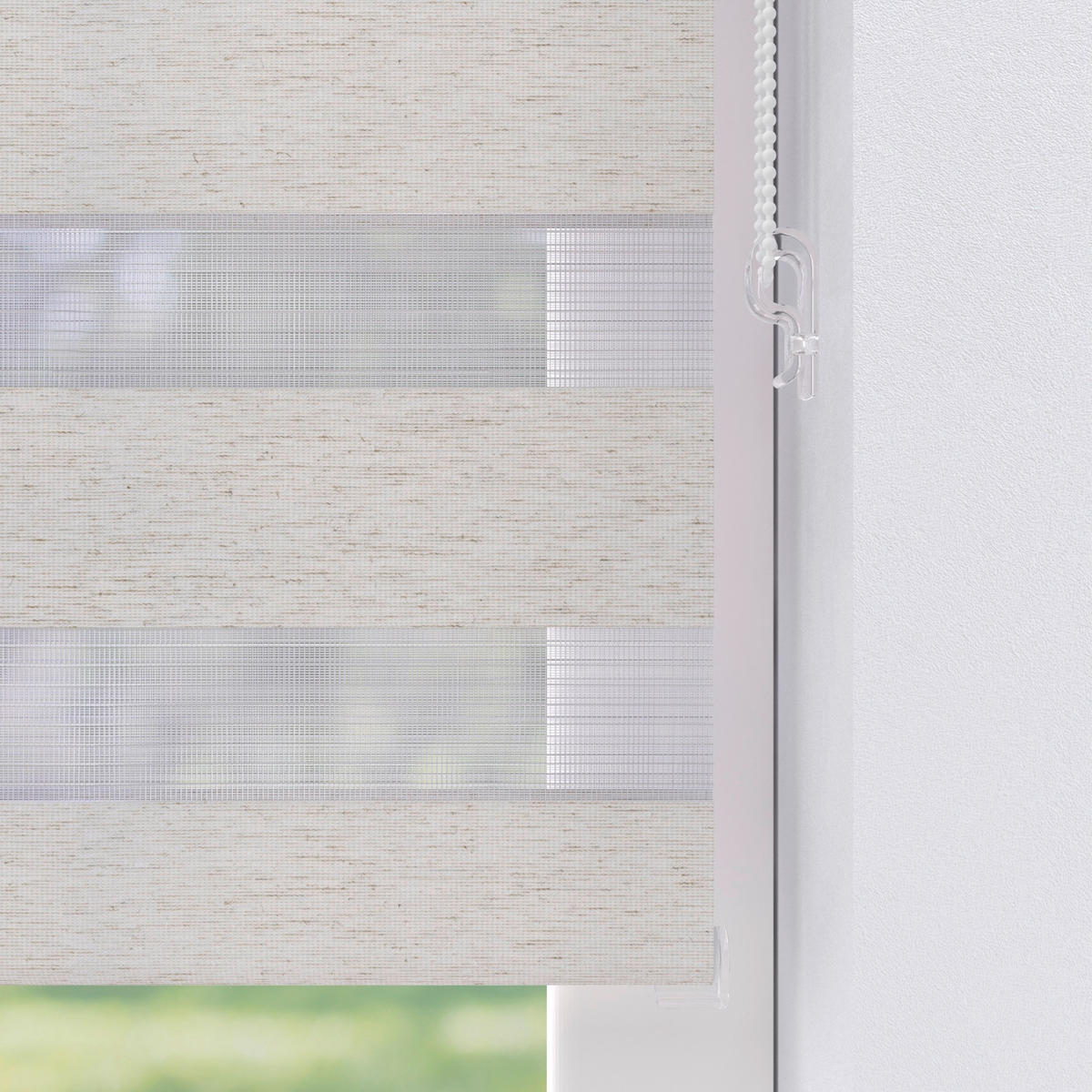 DOPPELROLLO  halbtransparent  60/150 cm    - Naturfarben, Basics, Textil (60/150cm)