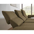 ECKSOFA  in Flachgewebe Khaki  255-365/175-224 cm  - Khaki/Schwarz, Design, Textil/Metall (255-365/175-224cm) - Dieter Knoll