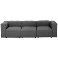 3-SITZER-SOFA  in Anthrazit  - Anthrazit, Design, Kunststoff/Textil (275/73/100cm) - Max Winzer