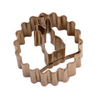 LINZER-KEKSAUSSTECHER - Altrosa, Trend, Metall (5cm) - Dr.Oetker