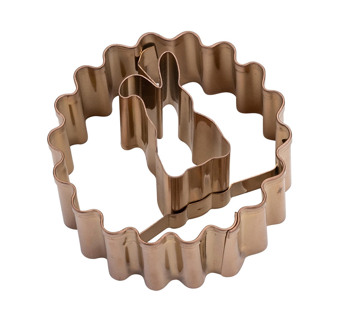 LINZER-KEKSAUSSTECHER - Altrosa, Trend, Metall (5cm) - Dr.Oetker