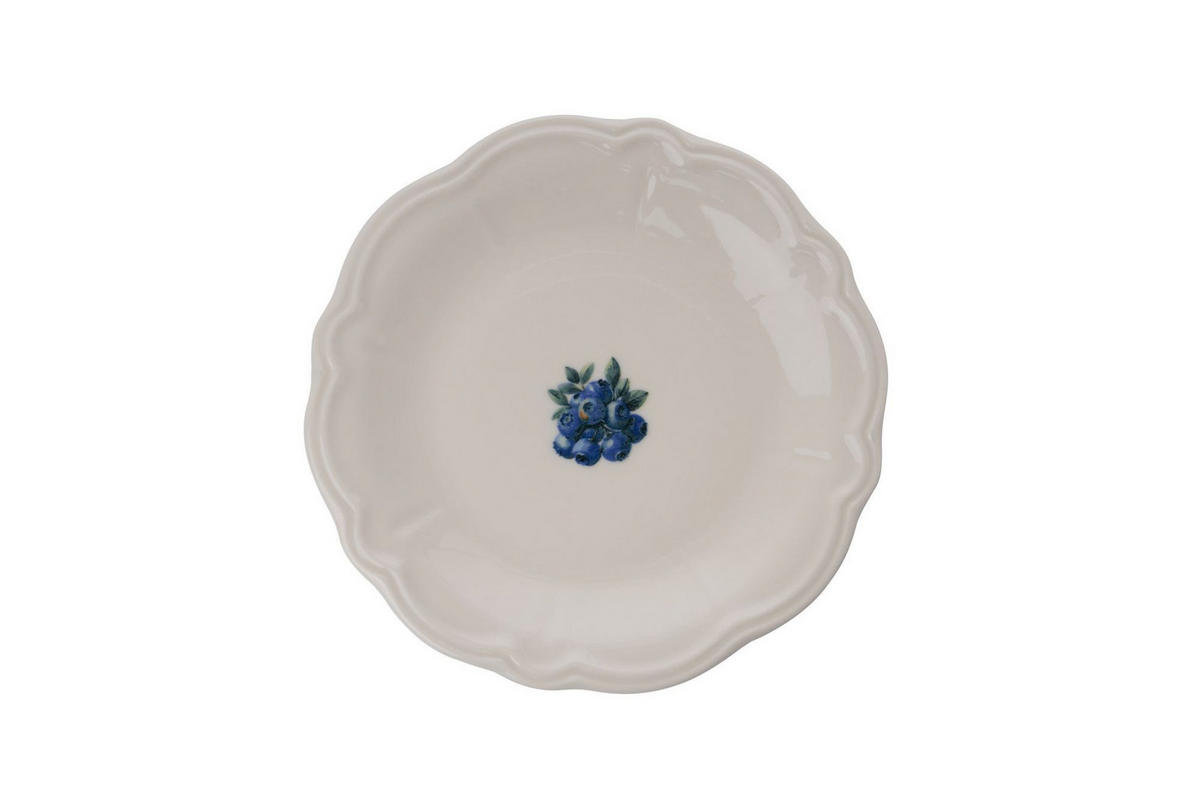 KOMBISERVICE Blau, Weiß, Dunkelgrün 24-teilig 6 Personen  - Blau/Dunkelgrün, Basics, Keramik - P & B
