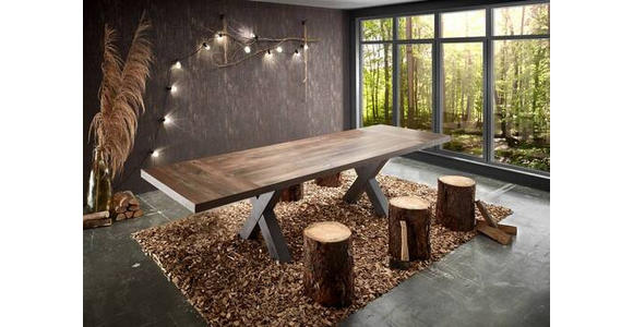 ESSTISCH in Holzwerkstoff 210(310)/100/77,5 cm - Eichefarben/Grau, MODERN, Holzwerkstoff (210(310)/100/77,5cm) - Hom`in