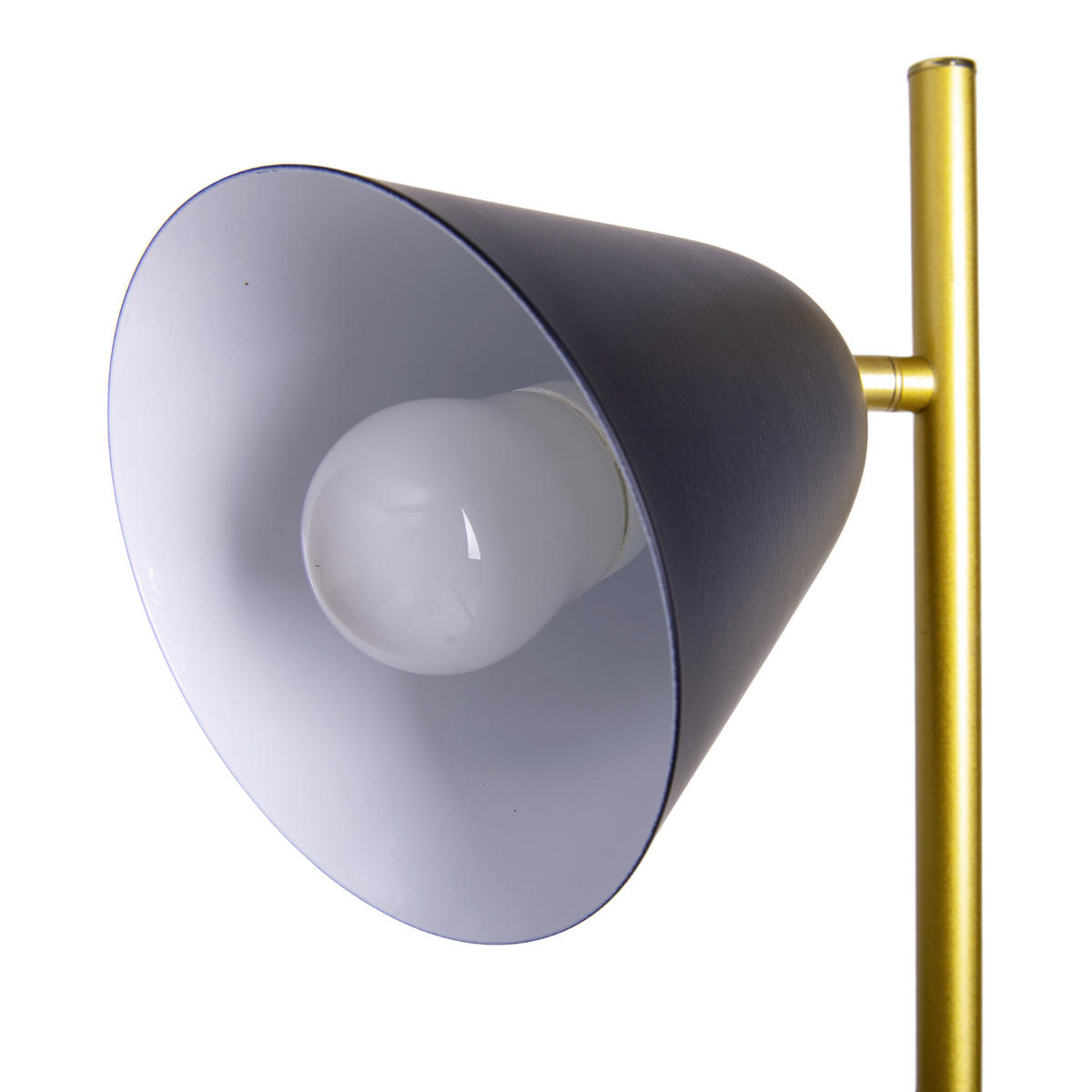 STEHLEUCHTE    - Goldfarben/Schwarz, Design, Kunststoff (145cm) - Näve