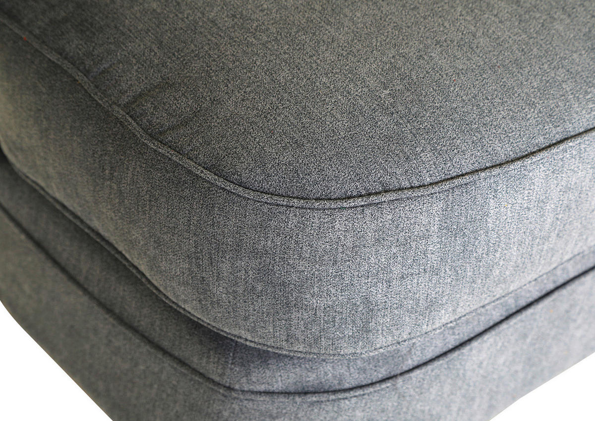 XXL-FÅTÖLJ i trä, textil mörkgrå  - mörkgrå/mörkbrun, Klassisk, trä/textil (125/102/125cm) - Livetastic