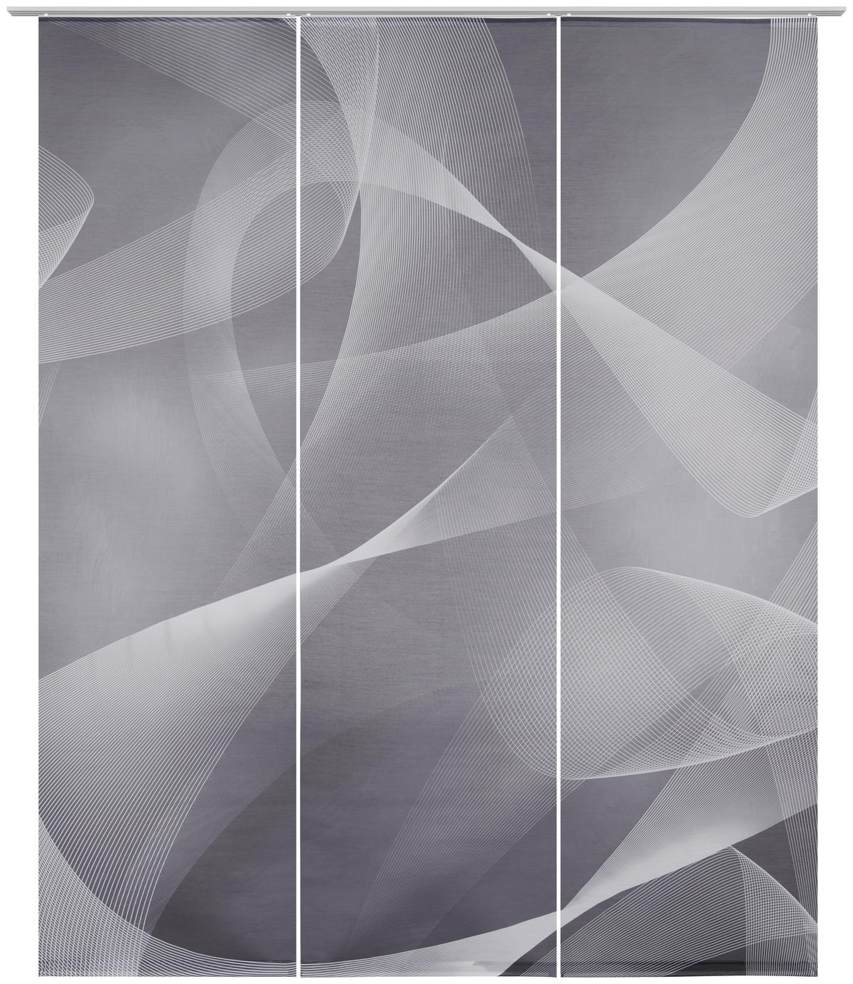 PANELGARDIN  - silver/antracit, Design, textil (60/245cm) - Novel