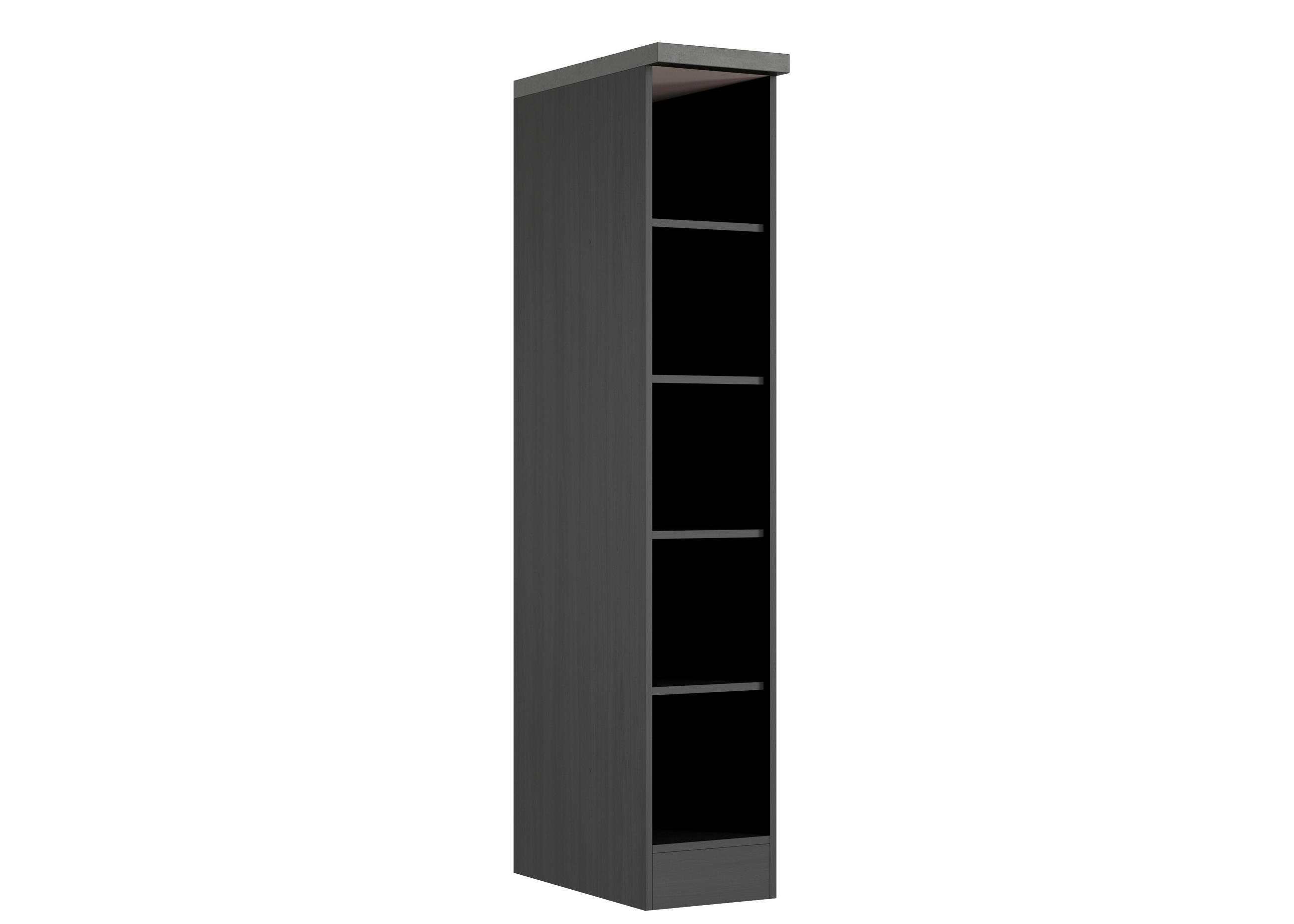 REGAL  30/166/60 cm Graphitfarben  - Graphitfarben, Design, Holzwerkstoff (30/166/60cm) - Held