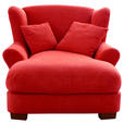 XXL-SESSEL - Rot, ROMANTIK / LANDHAUS, Holz/Textil (120/101/142cm) - Cantus