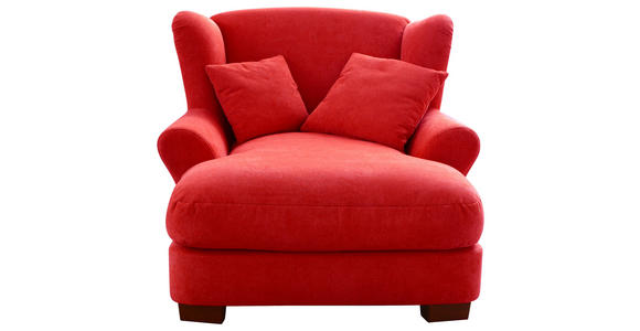 XXL-SESSEL - Rot, ROMANTIK / LANDHAUS, Holz/Textil (120/101/142cm) - Cantus