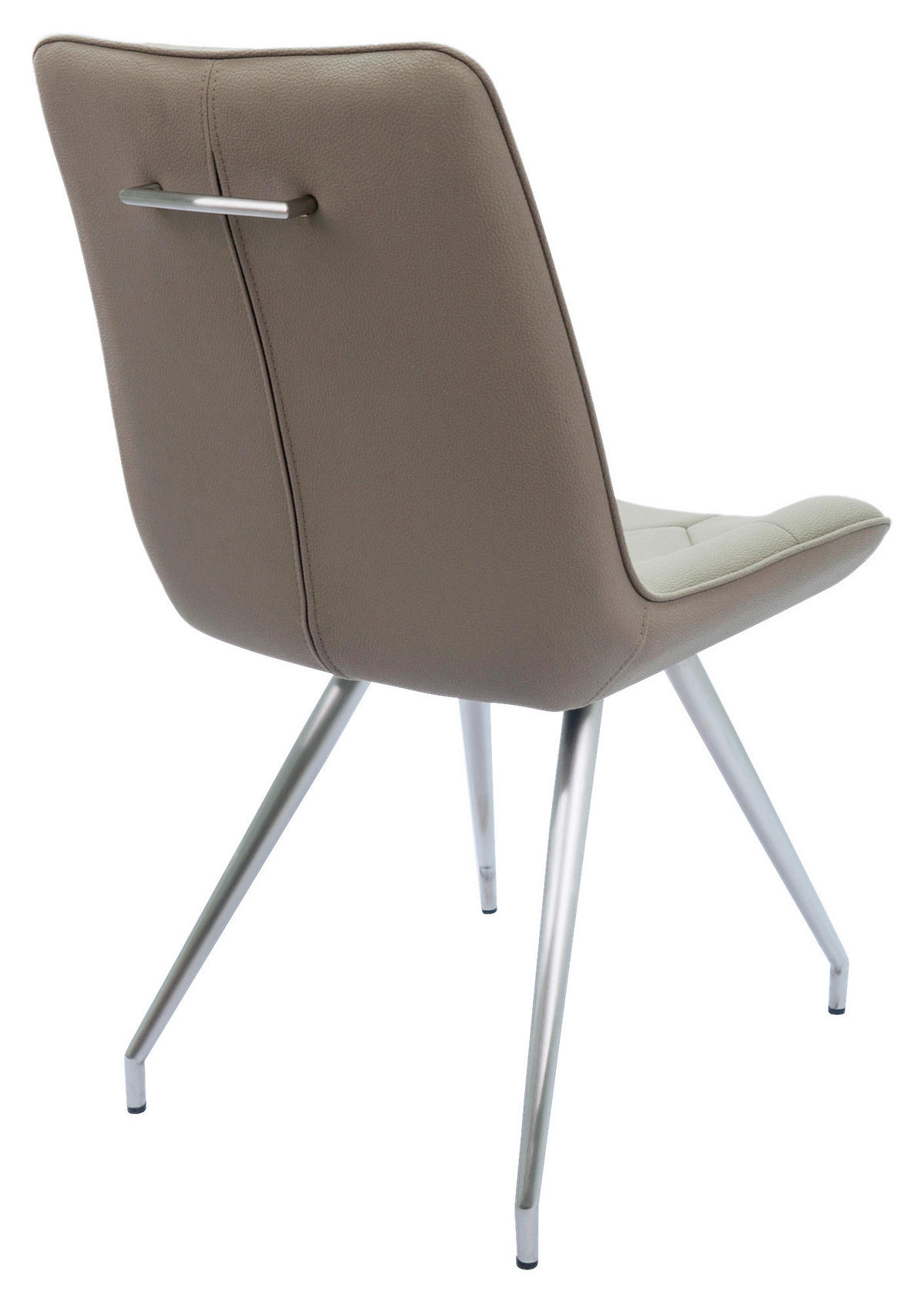 STOLICA  sivobraon, boja nerđajućeg čelika       - boja nerđajućeg čelika/sivobraon, Dizajnerski, metal/tekstil (51/89/66cm) - Novel