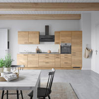 KÜCHENLEERBLOCK Structura 360 cm  in Eichefarben, Schieferfarben  - Schieferfarben/Eichefarben, MODERN, Holzwerkstoff/Metall (360cm) - Nobilia