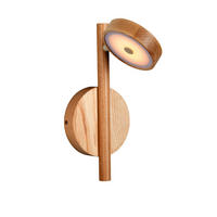 WANDLEUCHTE Good & Mojo 20/20/33 cm  - Eschefarben, Trend, Holz (20/20/33cm) - Good & Mojo