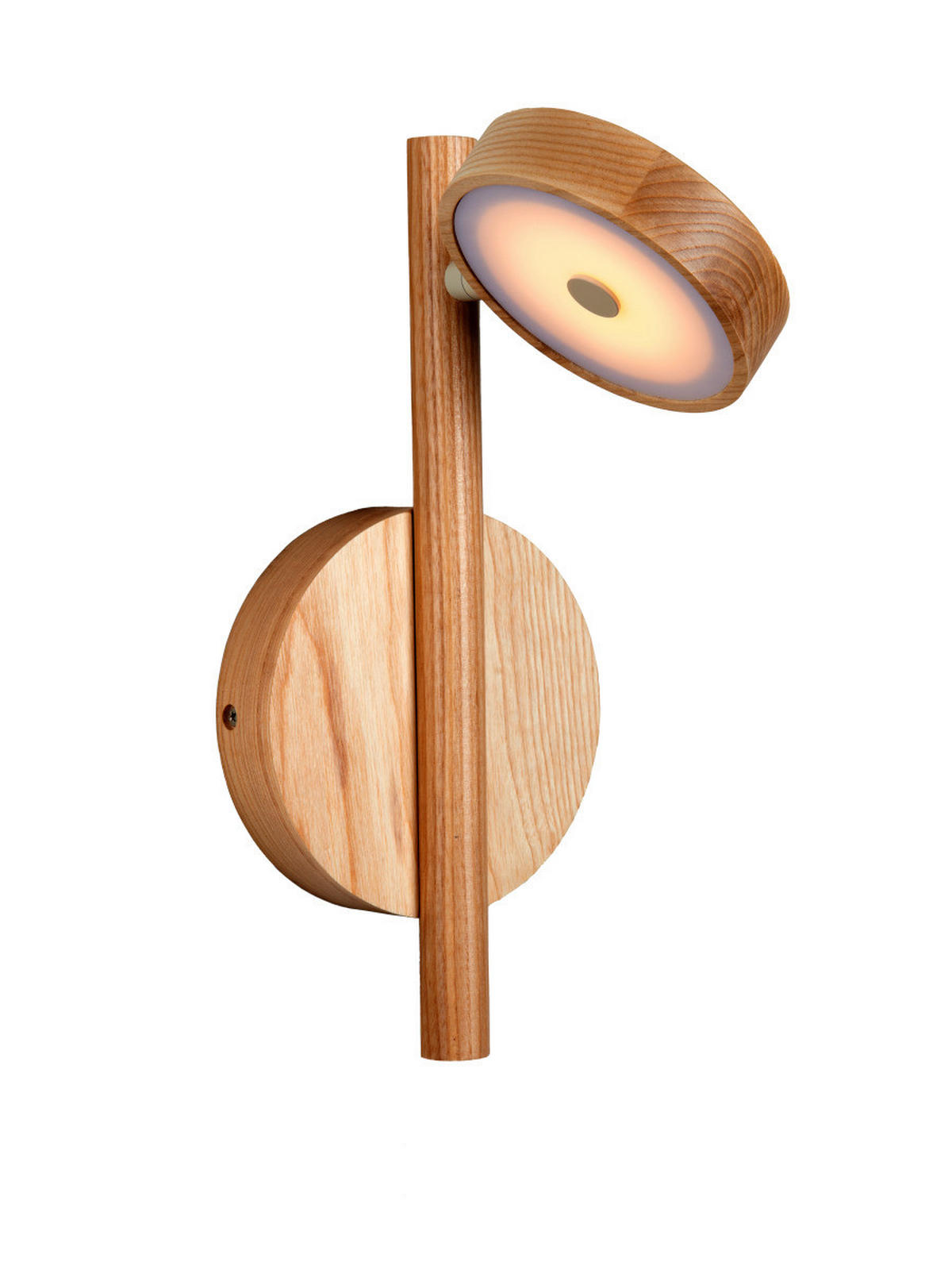 WANDLEUCHTE Good & Mojo 20/20/33 cm  - Eschefarben, Trend, Holz (20/20/33cm) - Good & Mojo