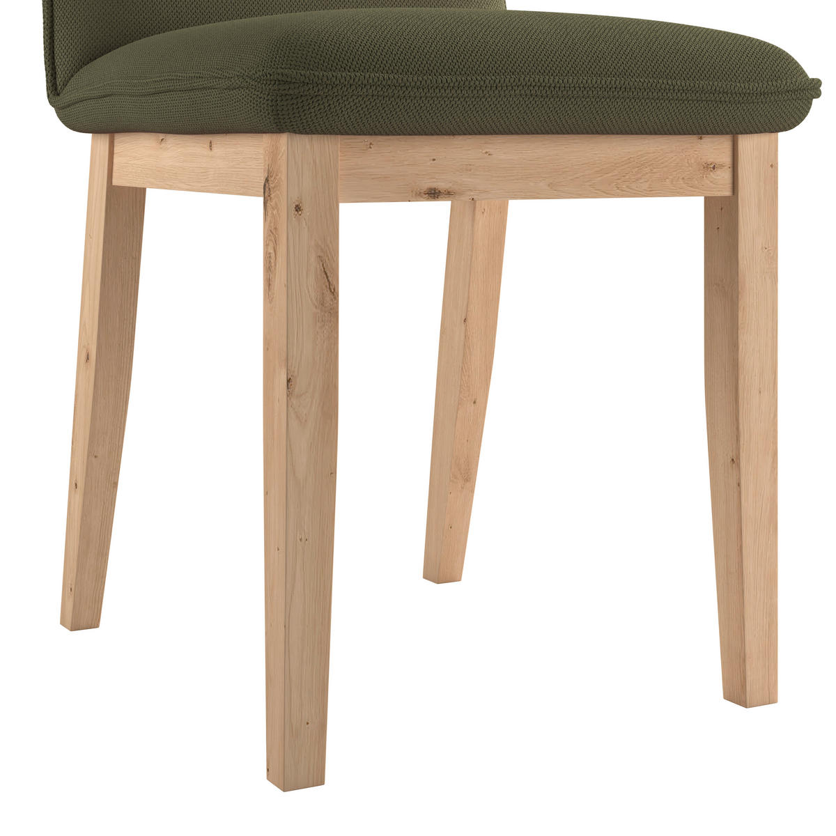 STUHL   Webstoff  Grün  - Eichefarben/Grün, KONVENTIONELL, Holz/Textil (47/91/44cm) - P & B