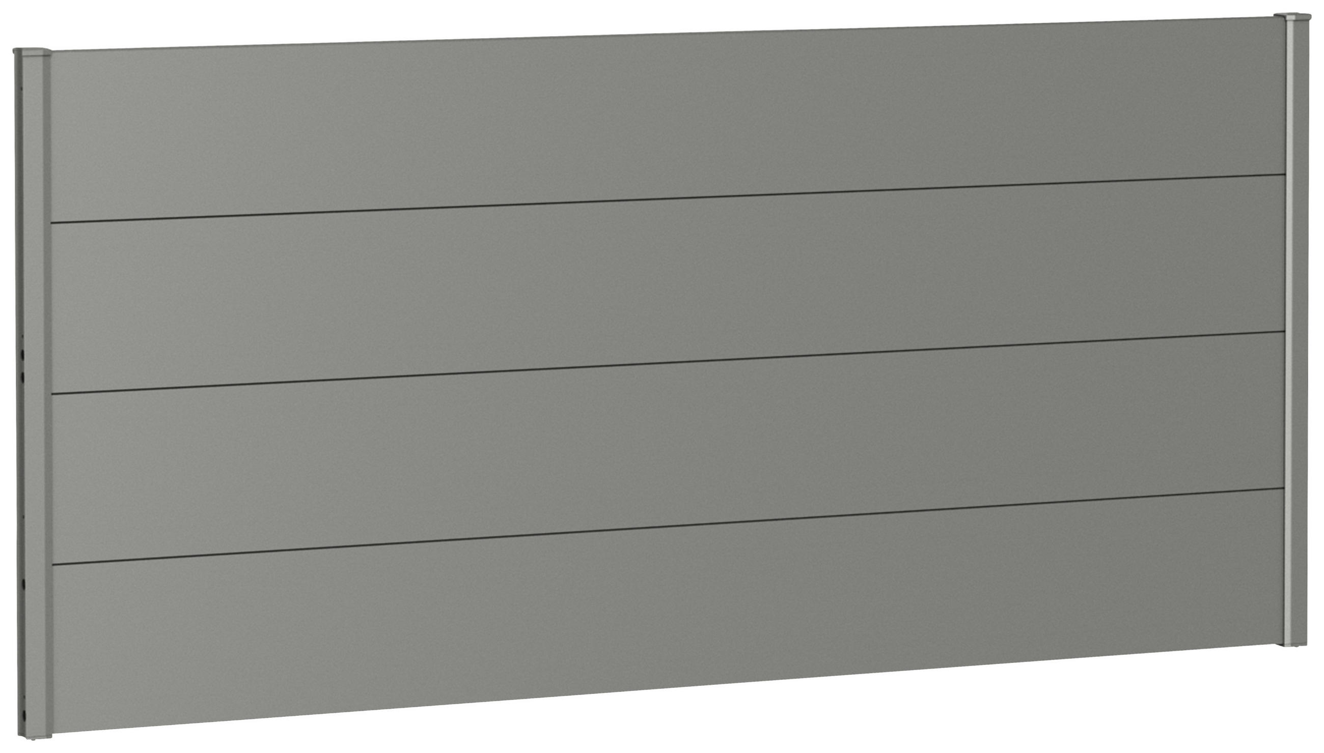 SICHTSCHUTZ - Grau, Basics, Metall (194/91/4,4cm) - Biohort