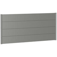 SICHTSCHUTZ - Grau, Basics, Metall (194/91/4,4cm) - Biohort
