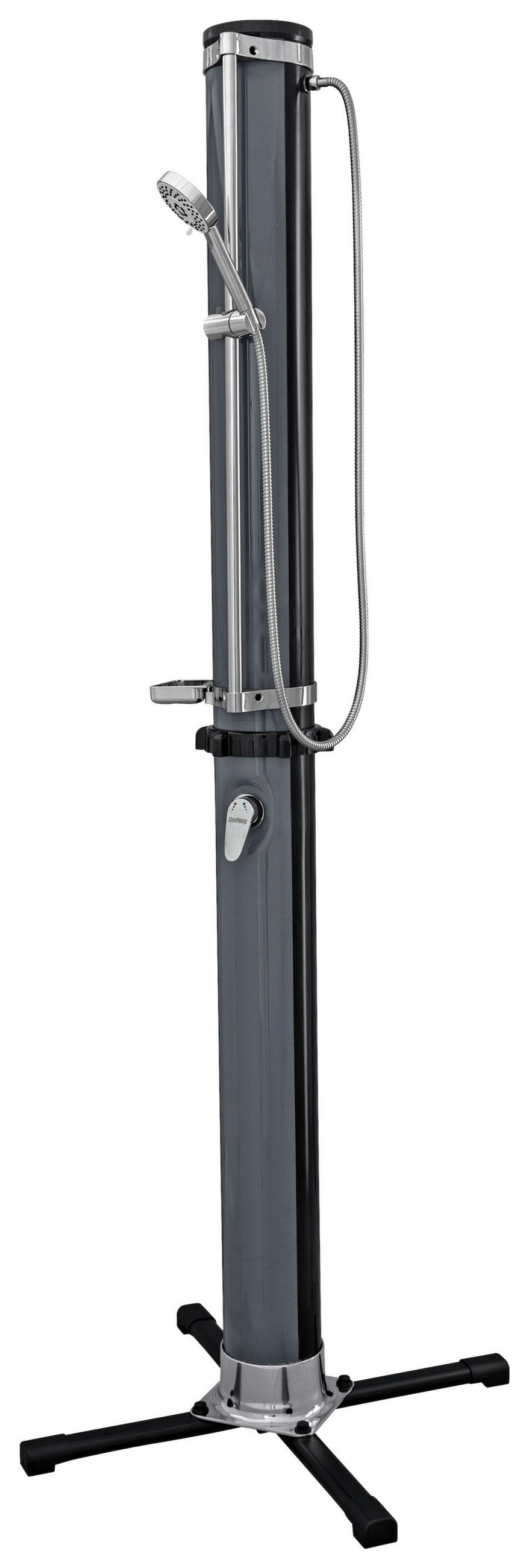 SOLARDUSCHE 58696  - Schwarz, KONVENTIONELL, Kunststoff/Metall (62/62/218cm) - Bestway