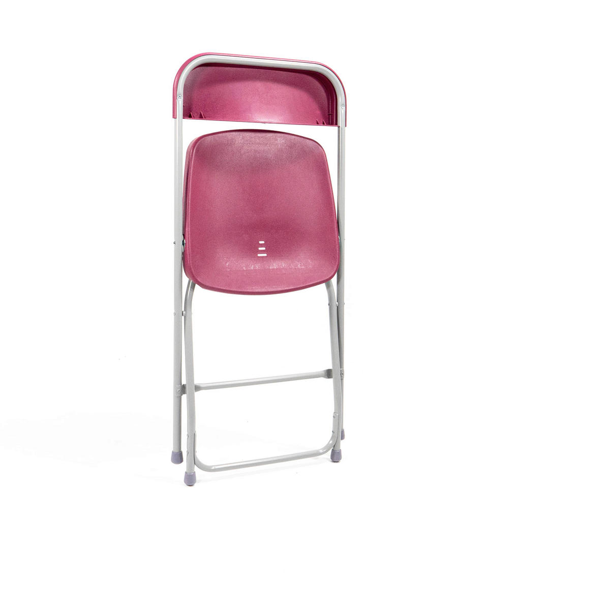 KLAPPSESSEL-SET in Metall, Kunststoff Grau, Bordeaux  - Bordeaux/Grau, LIFESTYLE, Kunststoff/Metall (43/80/49cm)